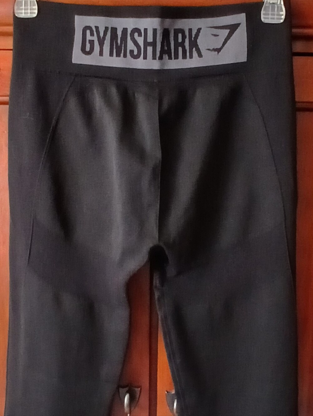 Gymshark Flex Black High-Waist Leggings with Branded Waistband - Picture 3 of 6